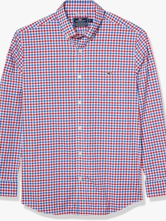 Vineyard Vines Other - Vineyard Vines Pink and Navy Gingham Button-Down Shirt 🐋